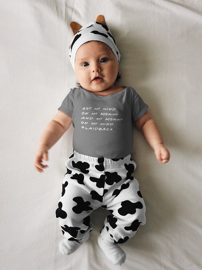 Got My Mind on My Mommy Baby Onesie Funny Baby Onesie Hip Hop Etsy