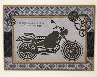 Carte D Anniversaire De Moto Etsy Canada