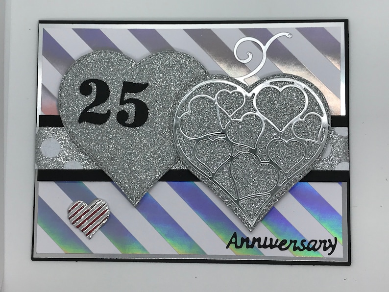 Cadre Photo Personnalisé Argenté 5x7 Pouces - Pour 25e Anniversaire De Mariage Ou Anniversaire