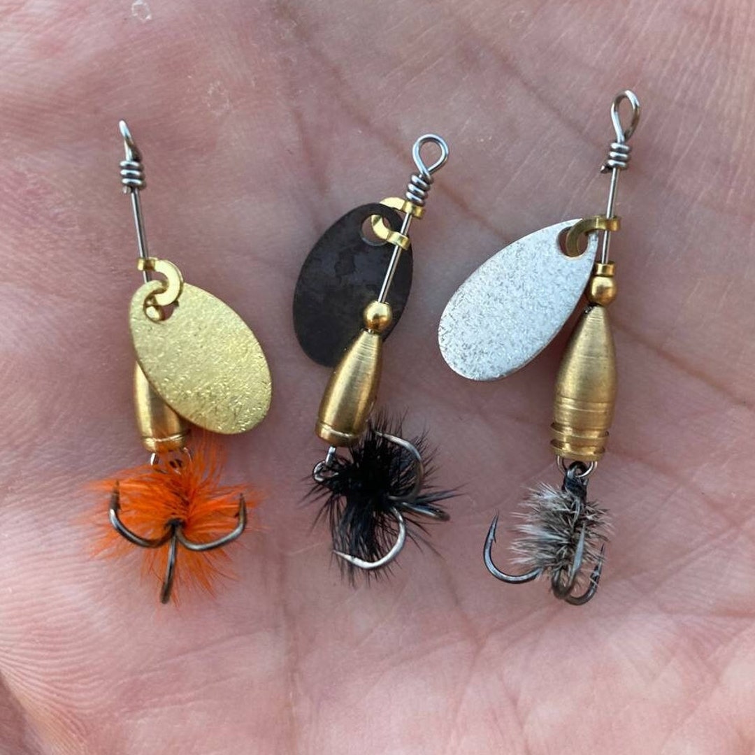 Spinners Lure for Fishing 100 Handmade Bait for Panfish Chub Etsy Canada