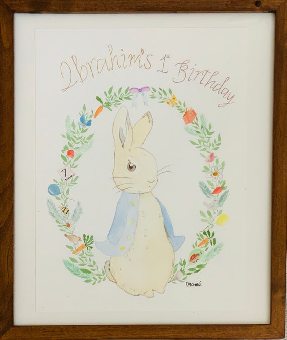 ピーターラビット 水彩画 オリジナル - Etsy 日本