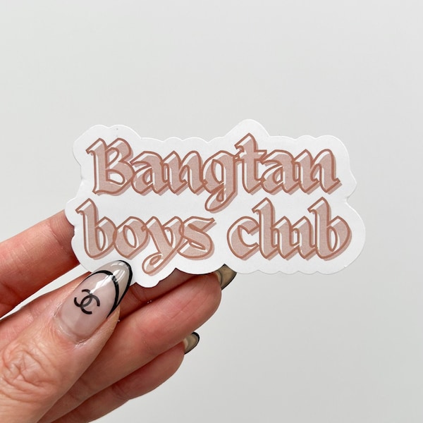 Bangtan Boys Club Outline Waterproof Sticker