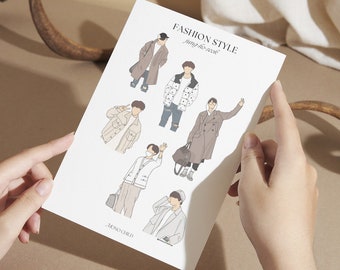 Hobi Fashion Waterproof Matte Sticker Sheet