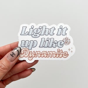 Dynamite Blue Waterproof Sticker