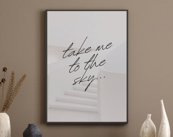Take Me to the Sky | Digital Art Print Instant Download