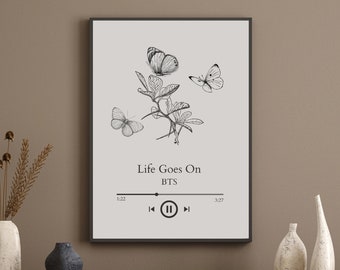 Life Goes On Playlist | Digital Art Print Instant Download
