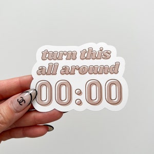 Zero O&#39;Clock Beige Waterproof Sticker