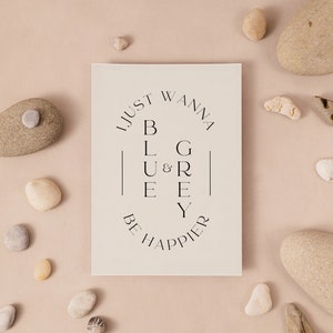 Blue & Grey Art Print