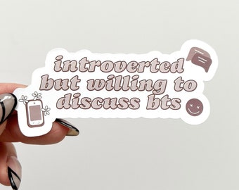 Introverted Waterproof Sticker