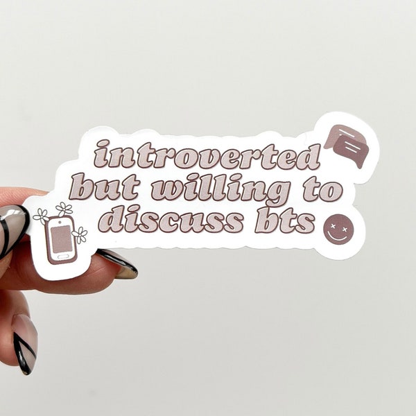 Introverted Waterproof Sticker