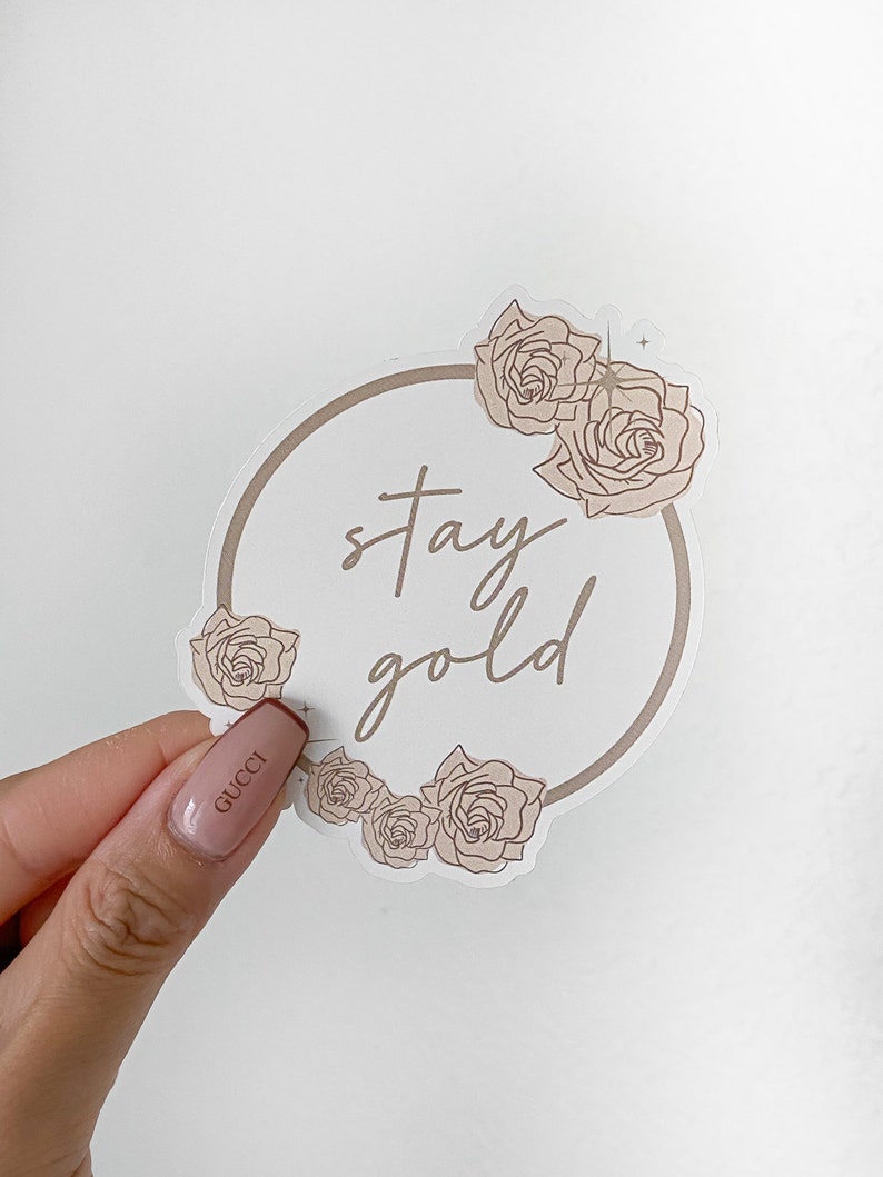 Stay Gold Sticker - Etsy