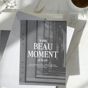 Beau Moment Dashboard | A5 Ring Binder Planner Inserts, Planner Organizer, Planner Dividers, Planner Dashboards