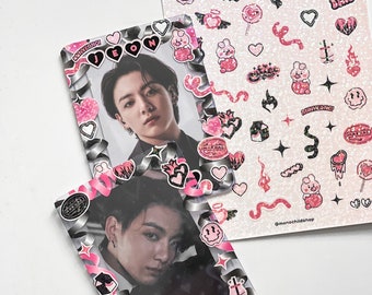 Pink Koocore Polco Deco Sticker Sheets