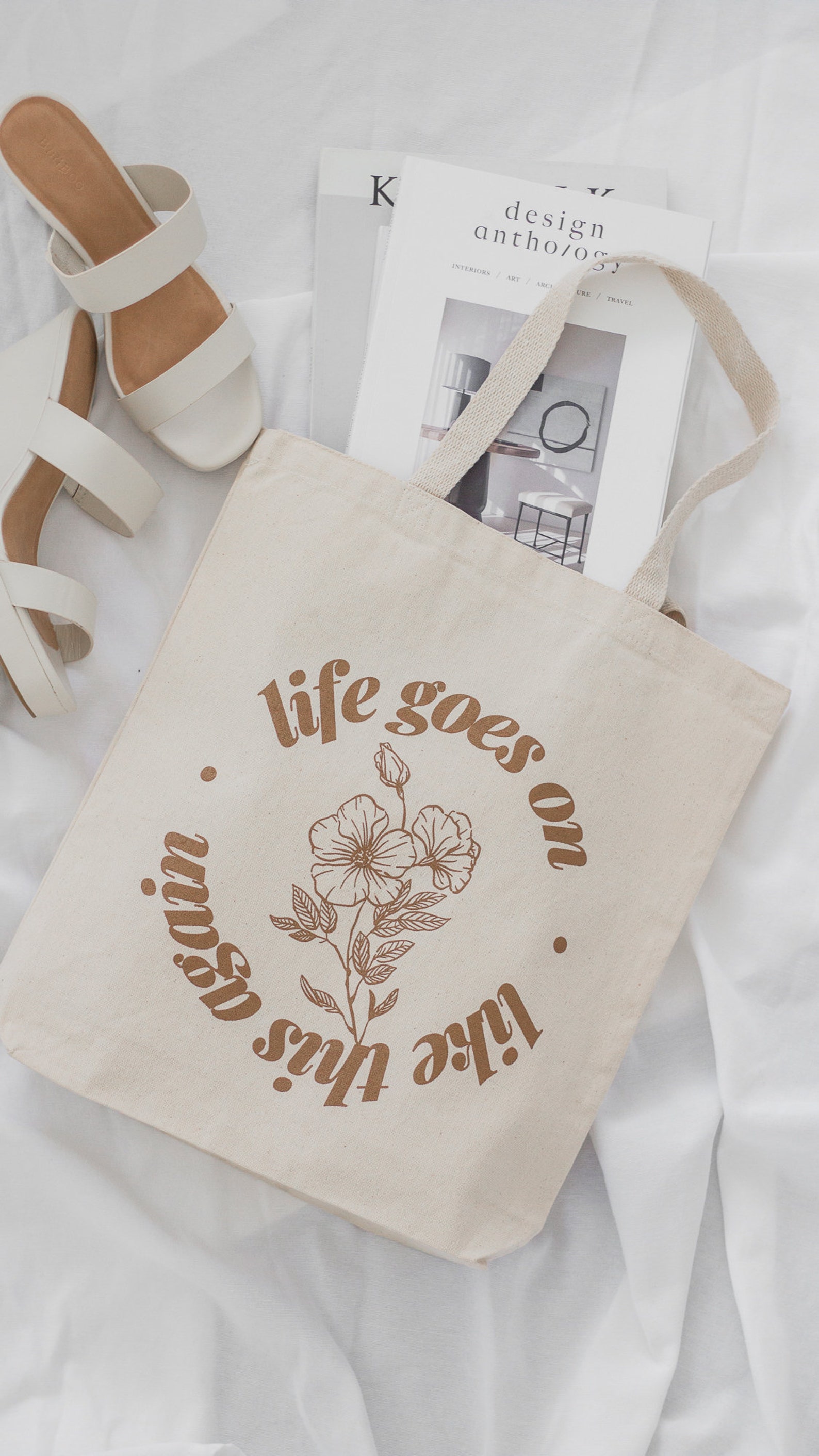 Life Goes on Tote Bag | Etsy