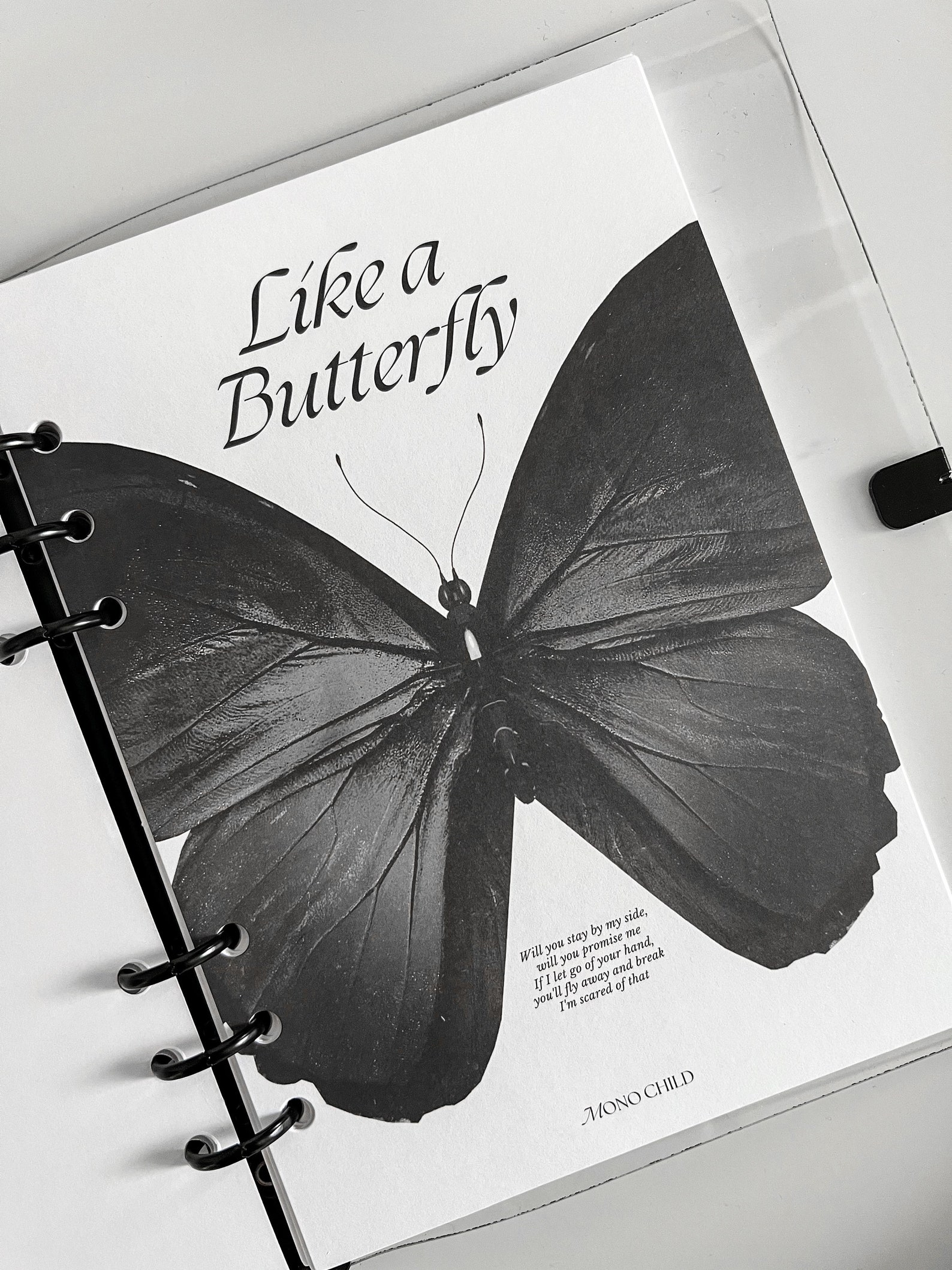 Butterfly Dashboard | A5 Ring Binder Planner Inserts, Planner Organizer ...