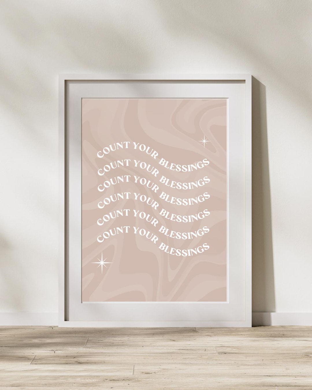 Count Your Blessings Printed Wall Ornament