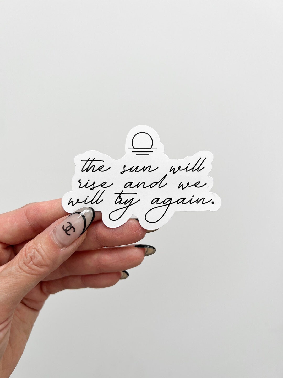 Try Again Waterproof Sticker - Etsy