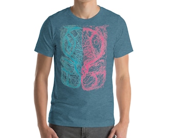 BlountDecor Performance T-Shirt,Colorful Symmetrical Motif Fashion Personality Customization BlountDecor Performance T-Shirt,Colorful Symmetrical Motif Fashion Personality Customization