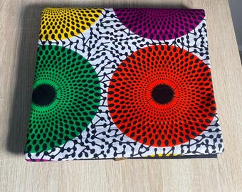 Afrikaanse print Ankara-stof, Afrikaanse waxprint, stof per 6 yards, bruine stof, bloemenstof