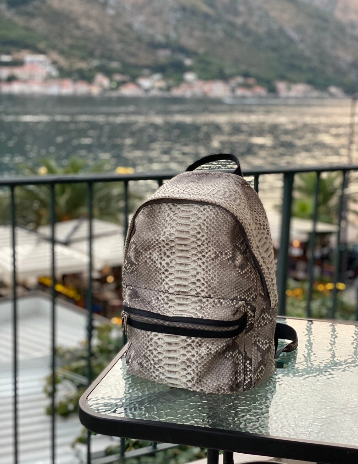 Genuine Python Leather Backpack Python Bag Leather - Etsy