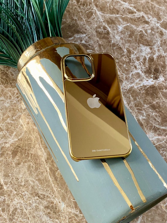 Real Gold Plated Apple Design iPhone 15 Pro & 15 Pro Max Cases , Gold iPhone  14 Pro , iPhone 13 Gold , Luxury iPhone 14 , Designer iPhone 