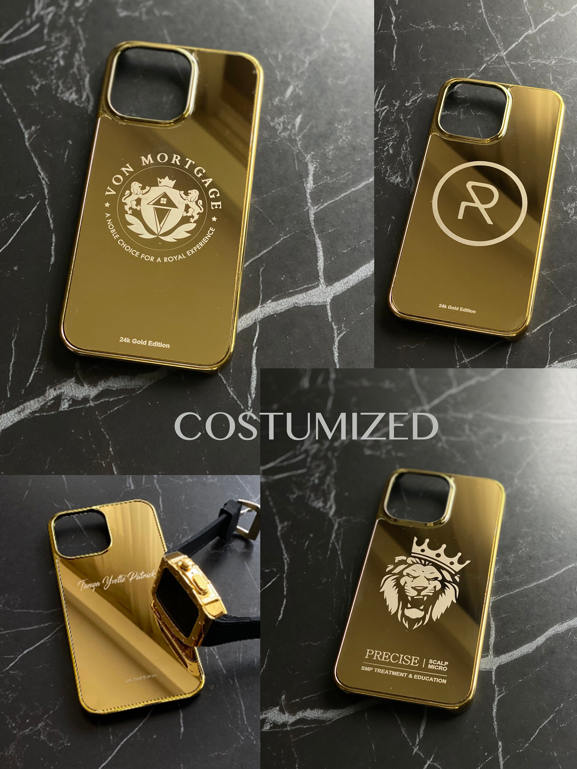 Gold Plated Iphone 14 Pro 14 Pro Max Cases Real Gold Etsy