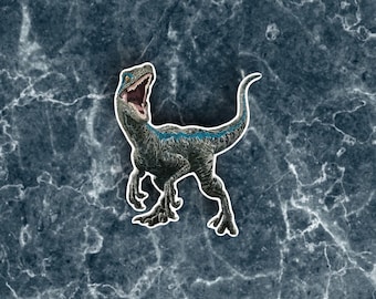 Velociraptor Vinyl Sticker, Dinosaur Gift