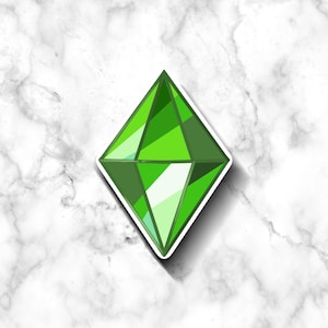 Sims 4 Plumbob Sticker, Sims 4 Sticker, Sims 4 Stickers, Plumbob Sticker, Laptop Sticker, Bullet Journal, Cute Sticker, Gamer Sticker, Sims