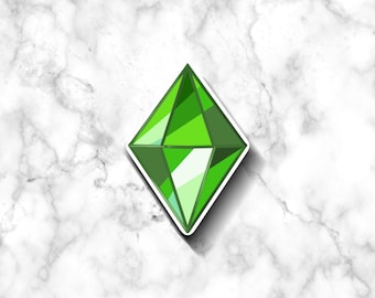 Sims 4 Plumbob Sticker, Sims 4 Sticker, Sims 4 Stickers, Plumbob Sticker, Laptop Sticker, Bullet Journal, Cute Sticker, Gamer Sticker, Sims