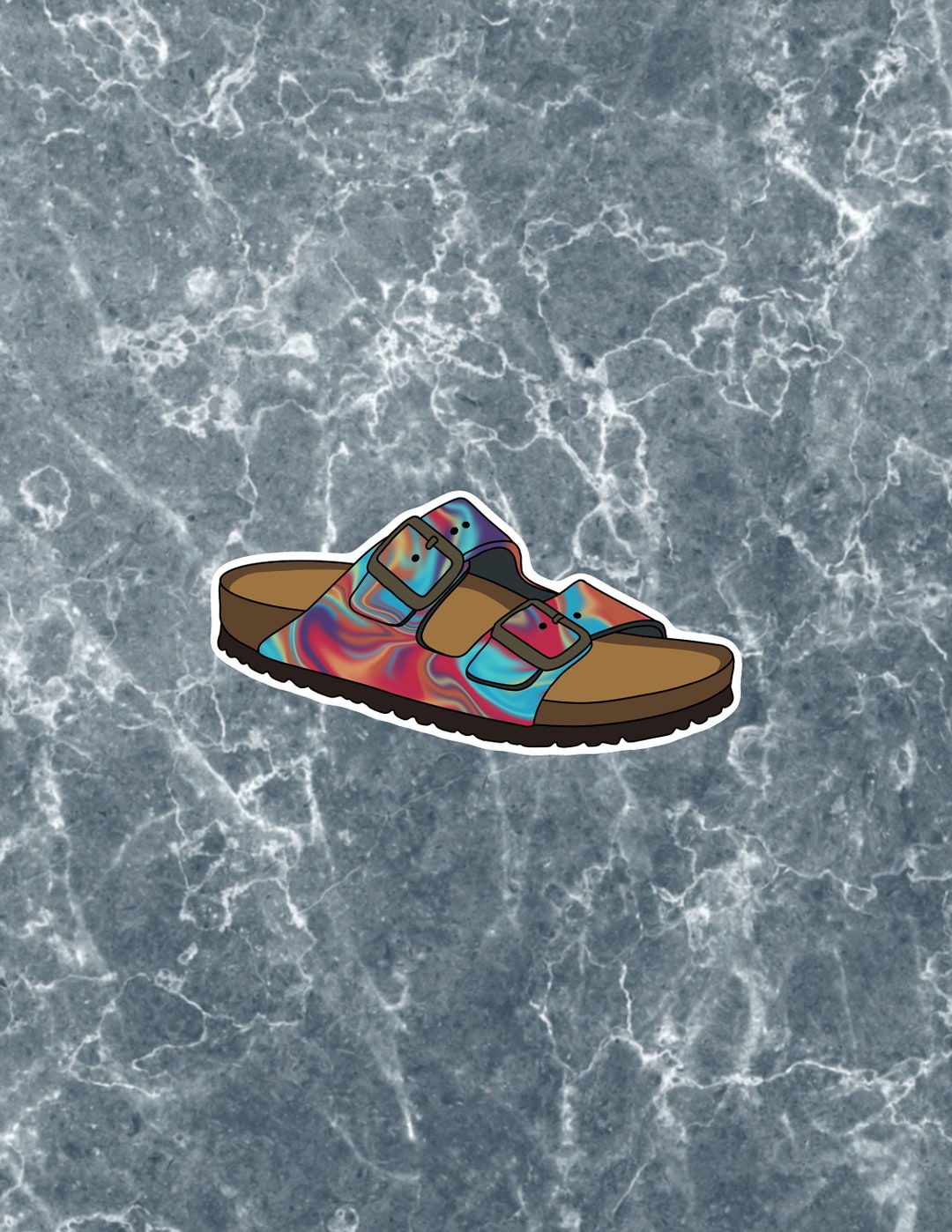 Birkenstock Sandals Sticker, Glossy Waterproof Vinyl, VSCO Decal - Etsy