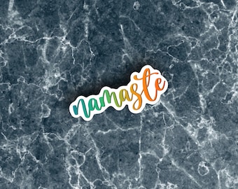Namaste Aufkleber | Wasserdichtes Yoga, Meditationsgeschenk