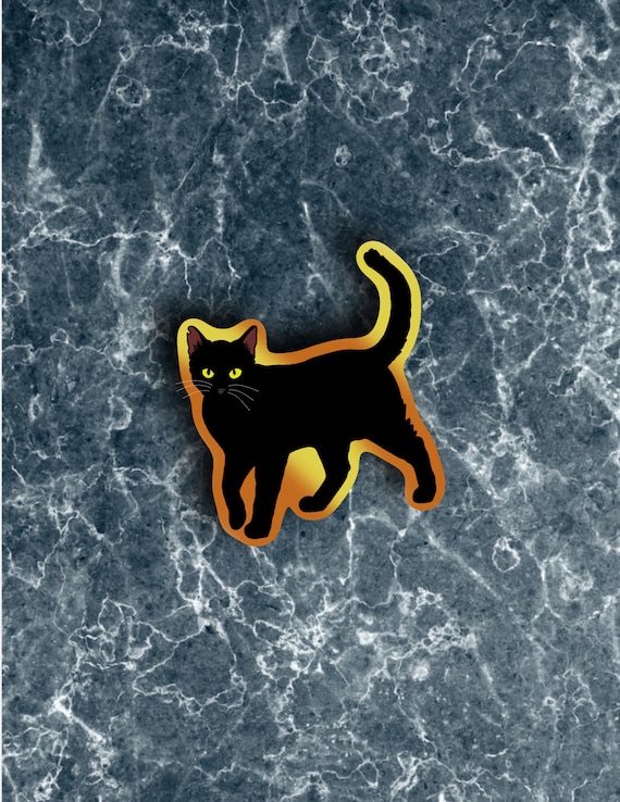 Black Cat Sticker | Halloween Sticker | Cat Gifts | Cat Stickers | Black Cat Gifts | Halloween Gifts | Witchy Gifts | Witchy Stickers