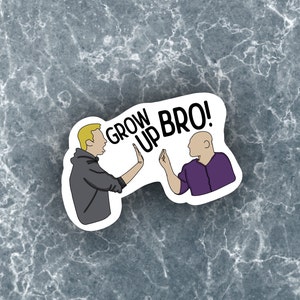 Sticker grand frère | sa soeur était un combat de sorcière | Sticker vidéo viral | millésime vigne | Sticker magicien d'Oz | Vinyle imperméable