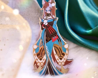 Lady Hina Enamel Pin