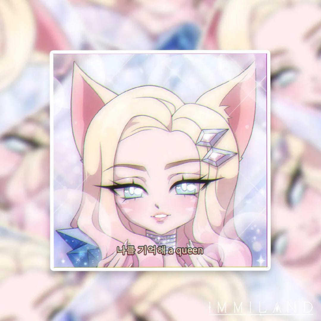 Ahri Kda Sticker - Etsy