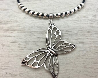 Collana farfalla Ali, farfalla, farfalla collana, gioielli della farfalla, farfalla collanina, braccialetto di fascino, boho