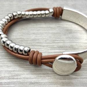 wrap bracelet, womens bracelets, silver bracelet, leather bracelet, beaded Bracelets, fashion jewelry, accessories, charm Bracelet
