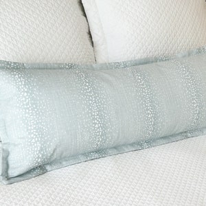 Mineral Blue Antelope Lumbar Pillow Cover (for 14"x36" insert, not included)