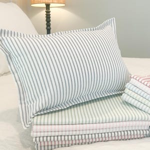 Ticking Stripe Lumbar Pillow Cover | 12&quot;x18&quot; (insert Not included)
