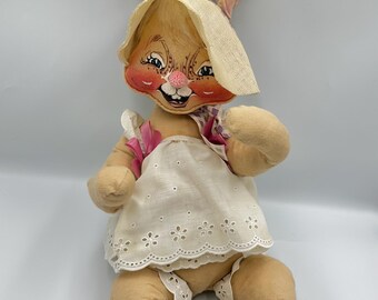 Vintage 1968 Annalee Easter Bunny • Collectible Doll • Made in USA