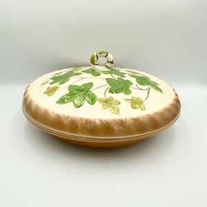 Vintage Franciscan Ivy II Pie Keeper Dish  • Pot Pie Plate Baker