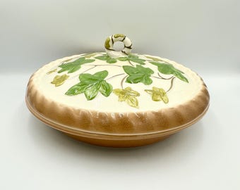 Vintage Franziskaner Ivy II Tortenhalter • Pot Pie Tortenplatte Bäcker