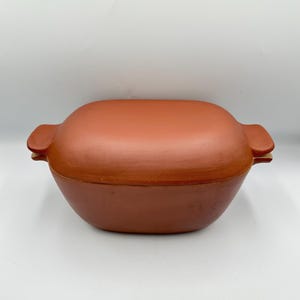 Fuente para asar con tapa de cerámica Glidden vintage • Cazuela ovalada