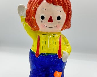 Vintage 1970s Raggedy Ann Piggy Bank