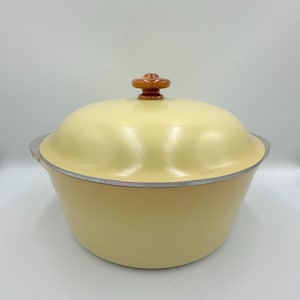 Vintage Harvest Yellow CLUB 4qt Dutch Oven • Retro Pan w/Lid