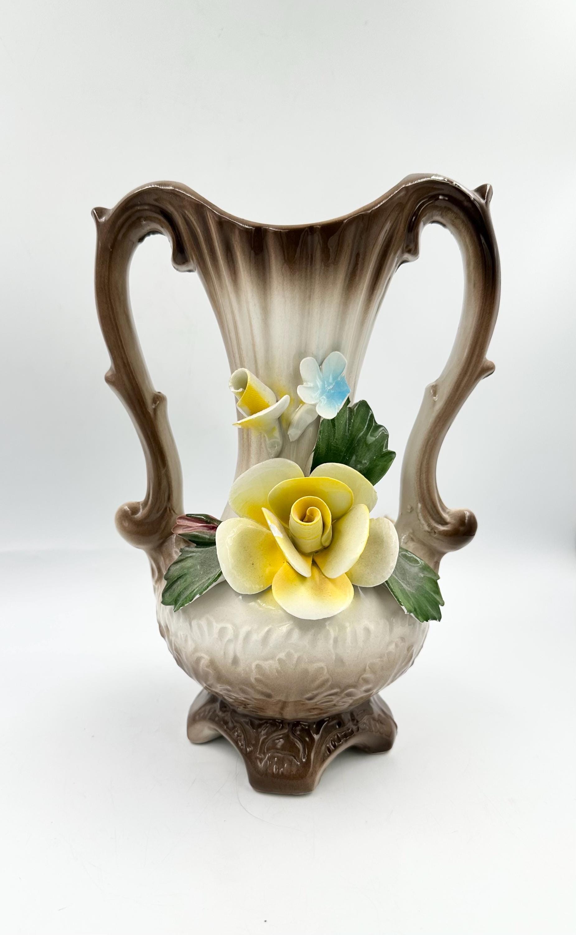 Capodimonte Double Handle Vase - Etsy