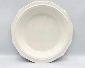 Vintage Pfaltzgraff Heritage White Pie Plate • Stoneware Baker