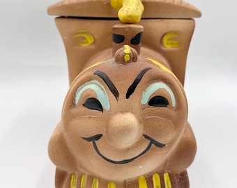 Vintage 1950s Happy Train Cookie Jar • Sierra Vista Ceramic