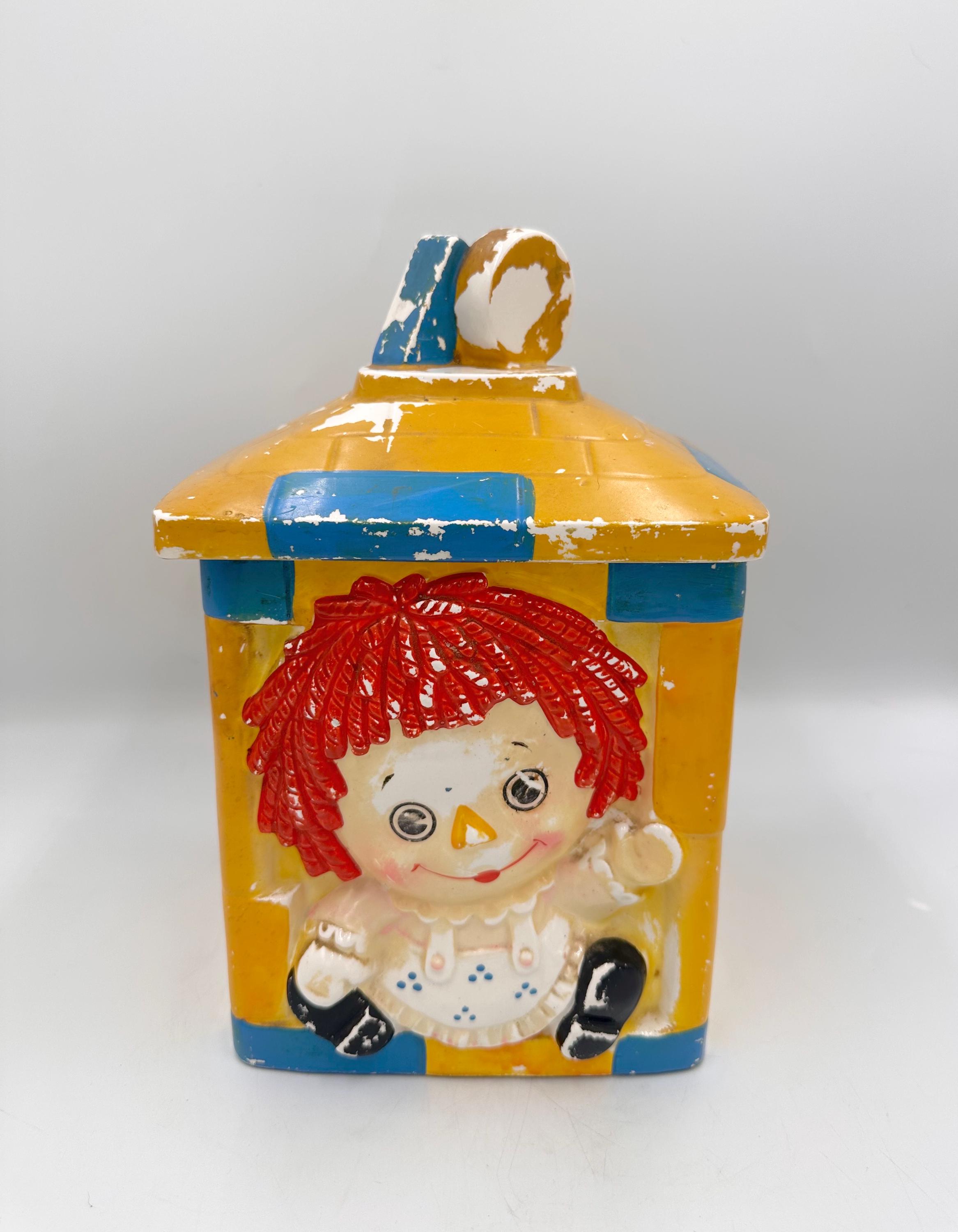 Raggedy Ann Ceramic Cookie Jars - Etsy