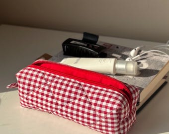 Handmade Pencil Bag  "Red"